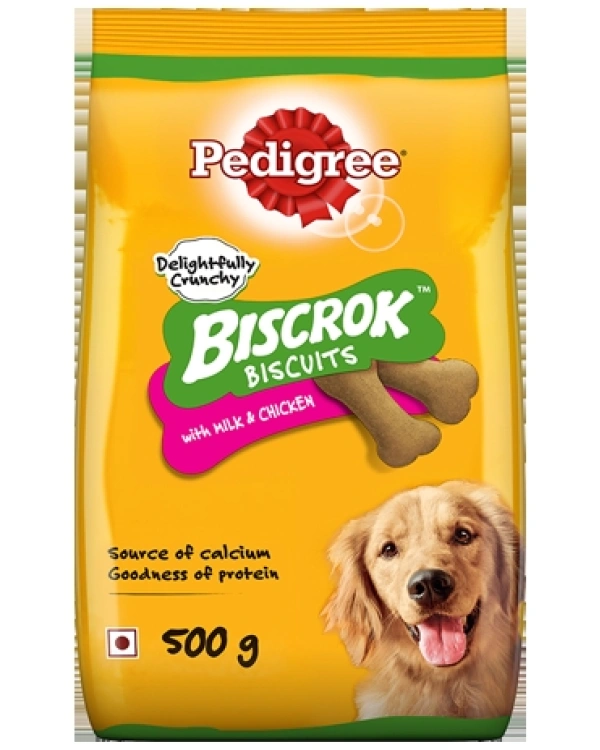 PEDIGREE BISCUIT WITH MILK CHICKEN - 500GM