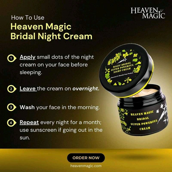 Heaven Magic Bridal Super Powerful Cream for Face (40gm)