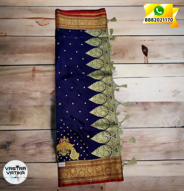 BANARASI SILK - Navy Blue