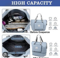 Pocket Travel Bag  - Black, Big Size