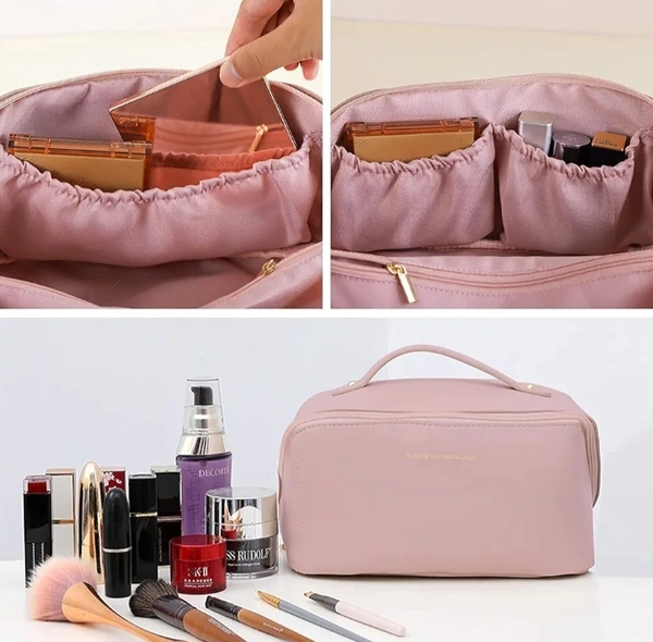 Cosmetic Travel Bag  - Pink Lace