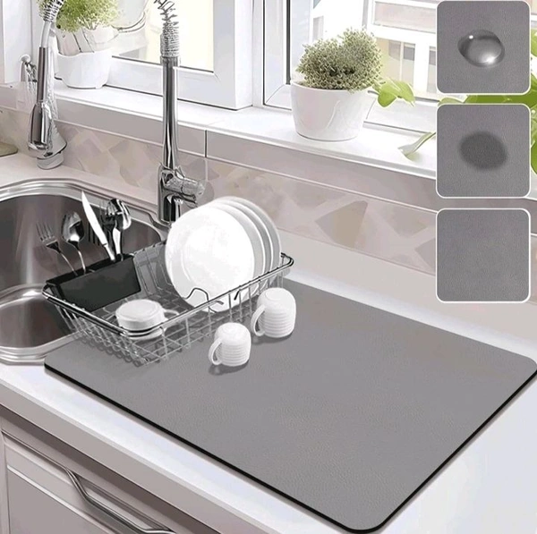 Dish Drying Mat - Black