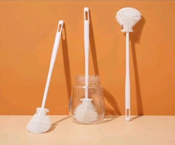 Silicone Bottle & Jar Cleaning Brush - White