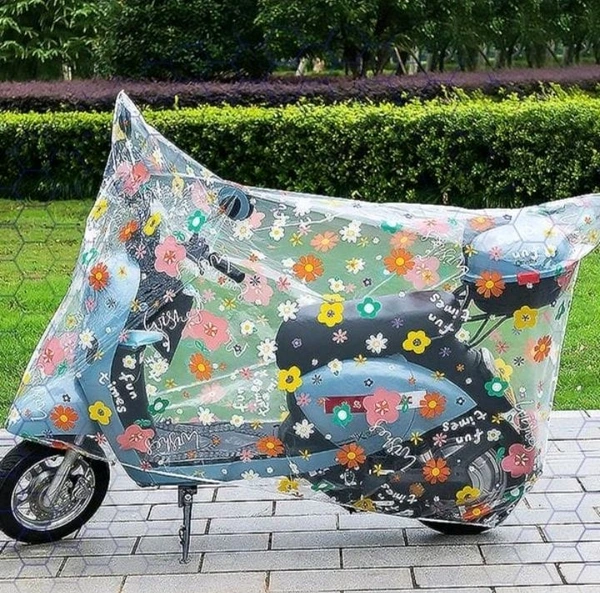 Bike Printed Cover - White