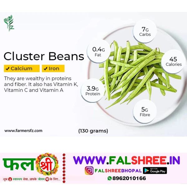 CLUSTER BEANS (गवार फल्ली) - 1KG