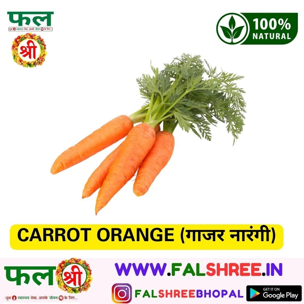 CARROT ORANGE (गाजर नारंगी) - 500g