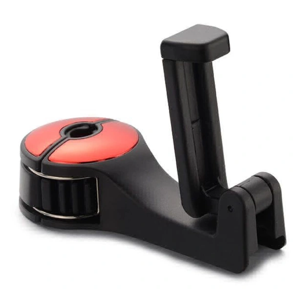 2IN1 UNIVERSAL CAR HEADREST HOOK WITH PHONE HOLDER, PUSES,BACKPACKS, WATER BOTTLE,UMBRELLA
