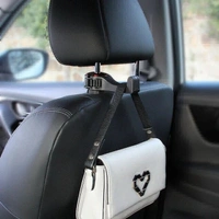 2IN1 UNIVERSAL CAR HEADREST HOOK WITH PHONE HOLDER, PUSES,BACKPACKS, WATER BOTTLE,UMBRELLA