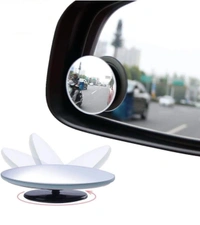 Blind Spot Mirror Round Wide Angle Adjustable 360° Rotate Convex Rear View Mirror Fit Stick-on Design for All Universal Vehicles Car