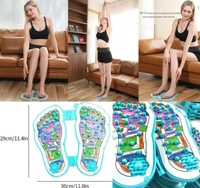 Foot Massager Pad Manual Massage Board for Heel & Feet Fatigue Plantar Fasciitis Pain Relief, Body Targeting Acupressure Chart