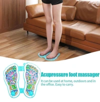 Foot Massager Pad Manual Massage Board for Heel & Feet Fatigue Plantar Fasciitis Pain Relief, Body Targeting Acupressure Chart