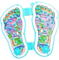 Foot Massager Pad Manual Massage Board for Heel & Feet Fatigue Plantar Fasciitis Pain Relief, Body Targeting Acupressure Chart
