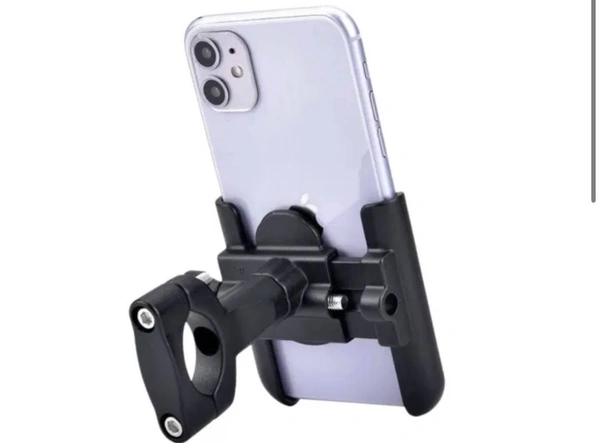 Universal Bike Mount Holder PLASTIC BODY 2.0 version 360 Degree Rotating Handlebar+MIRROR FITTING Body Cradle Stand for Bicycle, Motorcycle, Fits All Smartphones 