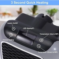 Room Heater with Remote | Portable Electric Wall space Heater With Adjustable Thermostat and Timer Low Consumption 800w, Heater for Home Office Dorm Dog Room
