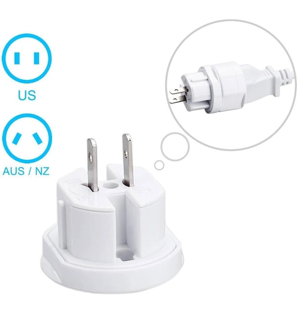 International Multipurpose Travel Adapter All in One US, AUS, UK, EU, NZ, Europe, North/South America & 150+ Countries (Pack of 1)