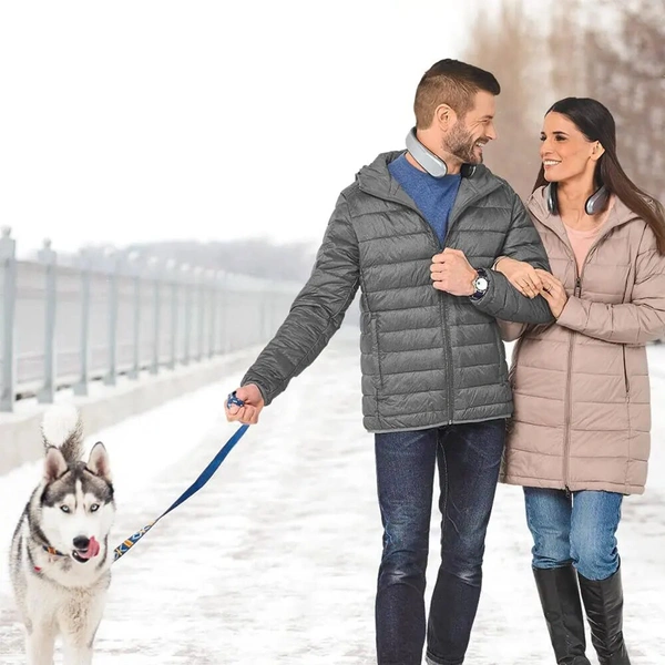 Portable Hand Warmer and Neck Warmer Graphene Heating Winter Thermal Rechargeable Warm Heater Gifts for Women Men Kids