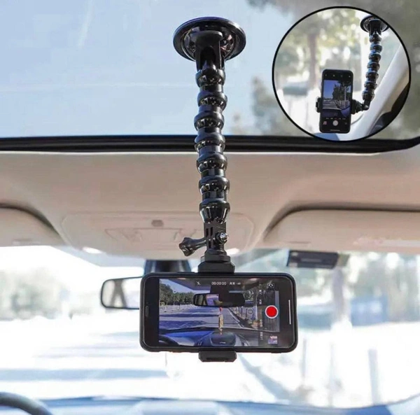 Universal Snake Suction Cup Phone Holder for Car Cup Holder Phone Mount with Expandable Base for Car Truck, Adjustable Cell Phone Holder Car,Compatible with iPhone Samsung All Phones