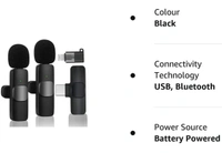 K9 Wireless Microphone Digital Mini Portable Recording Clip Mic with Receiver for All Lighting Mobile Phones Camera Laptop for Vlogging YouTube Online Class, Zoom Call (K9 Microphone)