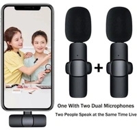 K9 Wireless Microphone Digital Mini Portable Recording Clip Mic with Receiver for All Lighting Mobile Phones Camera Laptop for Vlogging YouTube Online Class, Zoom Call (K9 Microphone)