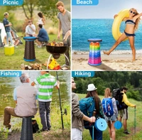 Foldable Stool with Load Capacity 400lbs,Portable Collapsible Stool Retractable Stool for Fishing,Hiking Tours,BBQ,Parties,Outdoor Activities