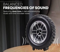 Tyre Portable Wireless Speaker with Loud Stereo Sound, Indoor, Outdoor Speakers with Bluetooth 4.2, 5H Playtime, 10m Bluetooth Range for Home, Party
