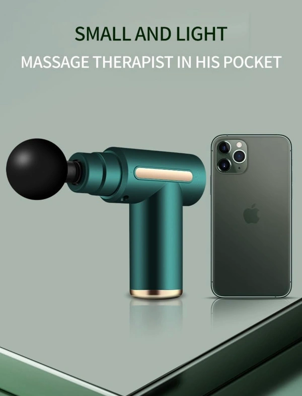 Massage Gun For Full Body Relaxation, Deep Tissue Percussion Massager Machine For Muscle Relaxation, Battery Powered&Handheld For Neck, Shoulder Back, Foot