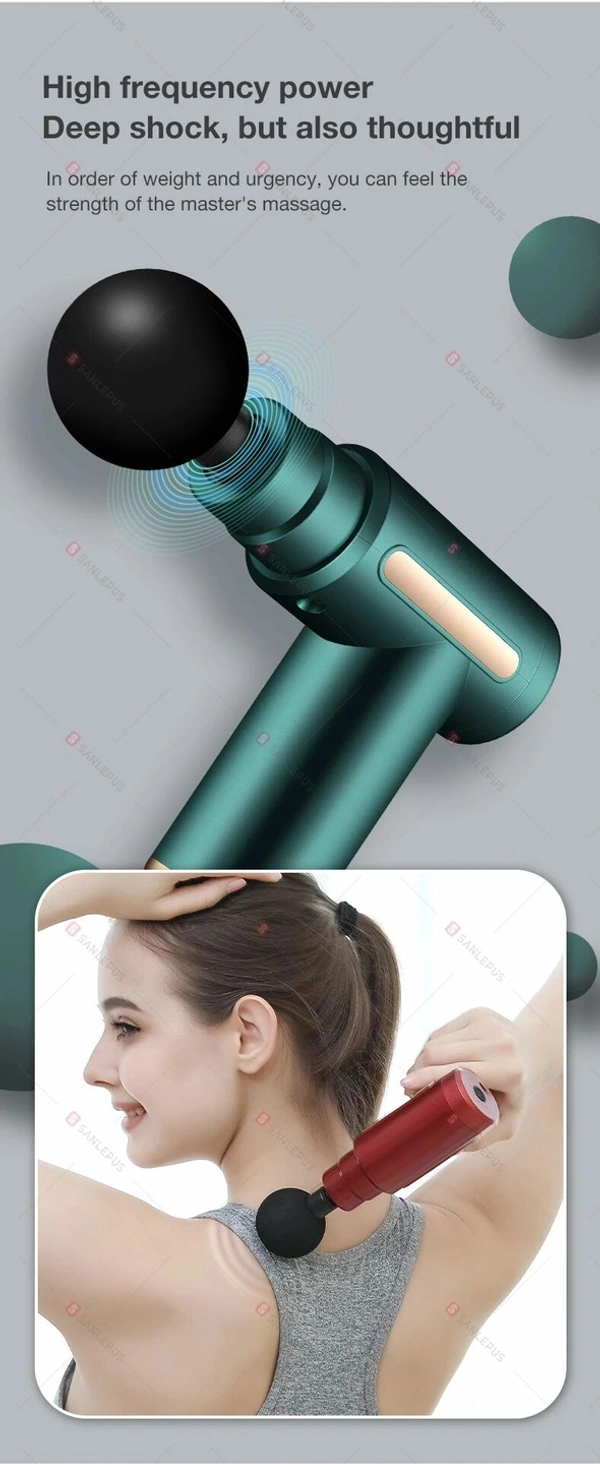 Massage Gun For Full Body Relaxation, Deep Tissue Percussion Massager Machine For Muscle Relaxation, Battery Powered&Handheld For Neck, Shoulder Back, Foot
