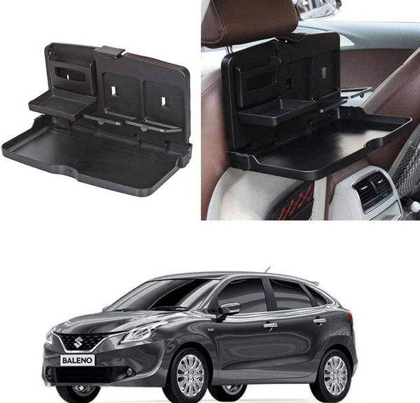 Car Backseat Food Travel Dining Meal & Snaks Tray & Cup Holder Compatible with All Cars