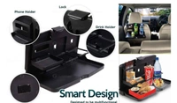 Car Backseat Food Travel Dining Meal & Snaks Tray & Cup Holder Compatible with All Cars