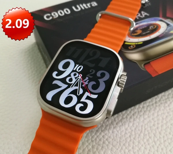 C900 Ultra Smart Watch Series 8 2.09" Big Screen IP68 49mm 1:1 Size for Android and iOS Track Men Women Sport Smartwatch with Wireless Charger .Compatablie with Most Cellphone