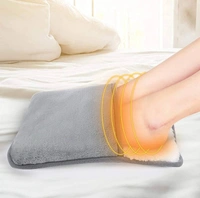Foot Warmer Warm Foot Treasure Heating Foot Pad Bed Warm Foot Rechargeable Electric Shoes Warm Warmer Soft Plush Foot Cover Artifact