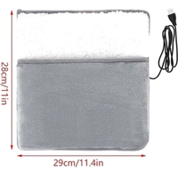 Foot Warmer Warm Foot Treasure Heating Foot Pad Bed Warm Foot Rechargeable Electric Shoes Warm Warmer Soft Plush Foot Cover Artifact