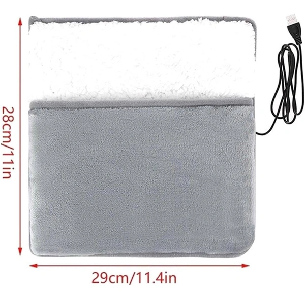 Foot Warmer Warm Foot Treasure Heating Foot Pad Bed Warm Foot Rechargeable Electric Shoes Warm Warmer Soft Plush Foot Cover Artifact