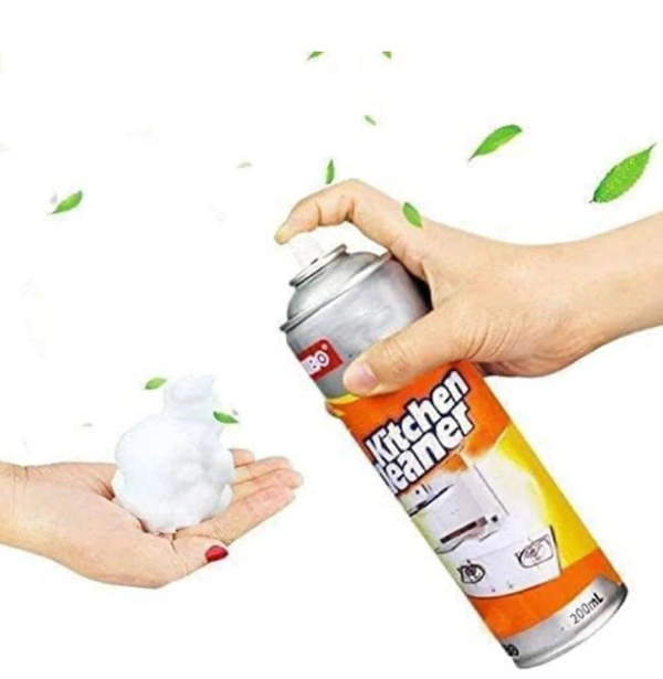 Multipurpose Bubble Foam Cleaner Spray Oil & Grease Stain Remover Chimney Cleaner Spray All Purpose Foam Degreaser Spray for Kitchen