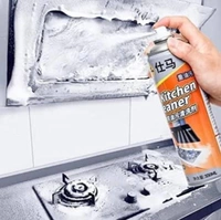 Multipurpose Bubble Foam Cleaner Spray Oil & Grease Stain Remover Chimney Cleaner Spray All Purpose Foam Degreaser Spray for Kitchen