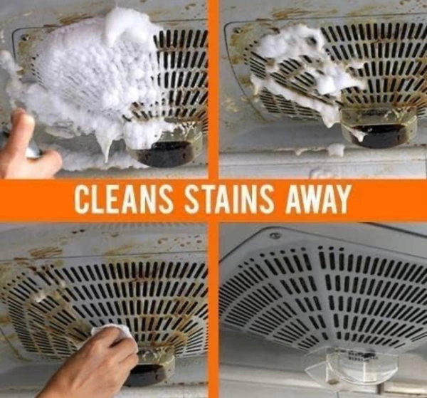 Multipurpose Bubble Foam Cleaner Spray Oil & Grease Stain Remover Chimney Cleaner Spray All Purpose Foam Degreaser Spray for Kitchen