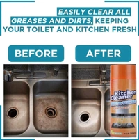 Multipurpose Bubble Foam Cleaner Spray Oil & Grease Stain Remover Chimney Cleaner Spray All Purpose Foam Degreaser Spray for Kitchen