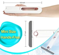 Portable Mini Mop Sponge Mop Easy to Store Hidden Powerful Absorbent Mop Ceramic Drill Floor Cleaning Suitable for Kitchen, Bathroom, Living Room, Car (Mini Mop)