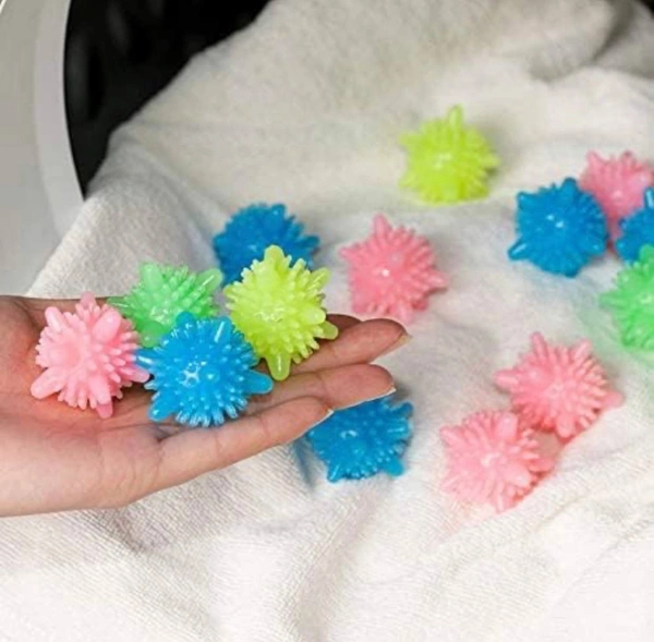 Washing Machine Solid Colorful Washer Balls Laundry Balls Washing Ball, Laundry Scrubbing Balls Tangle-Free for Washing Machine Detergent Bar Detergent Bar ( Pack Of 20 )