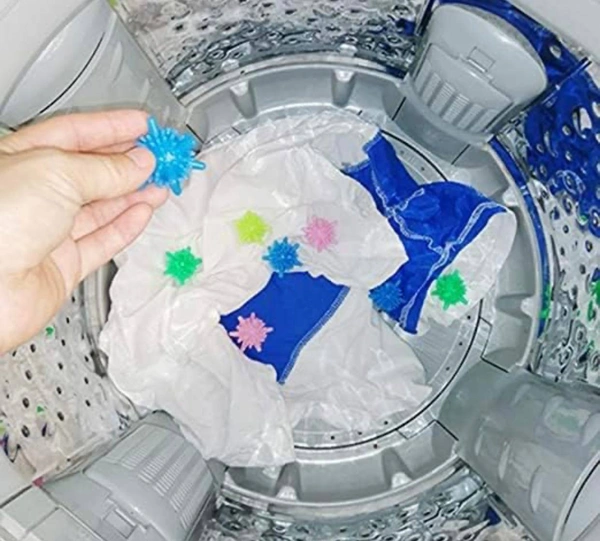 Washing Machine Solid Colorful Washer Balls Laundry Balls Washing Ball, Laundry Scrubbing Balls Tangle-Free for Washing Machine Detergent Bar Detergent Bar ( Pack Of 20 )