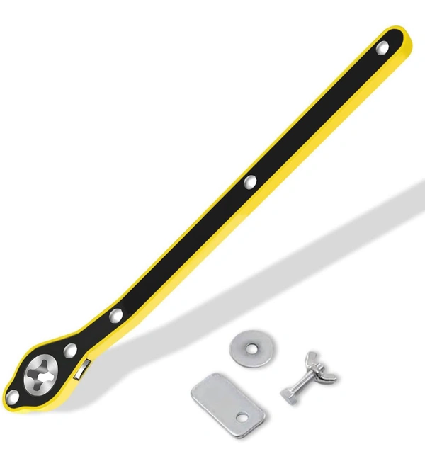 Auto Labor-Saving Jack Ratchet Wrench with Long Handle, Car Jack and Lug Wrench, Handle Scissor Jack, Tire Wheel Lug Wrench Lift Speed Handle Tool for Motorcycle, Car, SUV