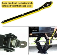 Auto Labor-Saving Jack Ratchet Wrench with Long Handle, Car Jack and Lug Wrench, Handle Scissor Jack, Tire Wheel Lug Wrench Lift Speed Handle Tool for Motorcycle, Car, SUV