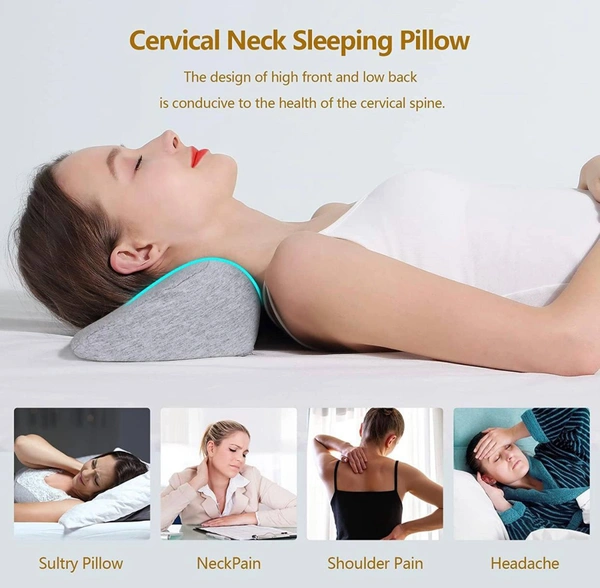 Cervical Neck Pillows for Sleeping, Memory Foam Neck Pillow,Contour Orthopedic Cervical Neck Support Pillows for Neck and Shoulder Pain Relief Sleeping Bed Pillow Support