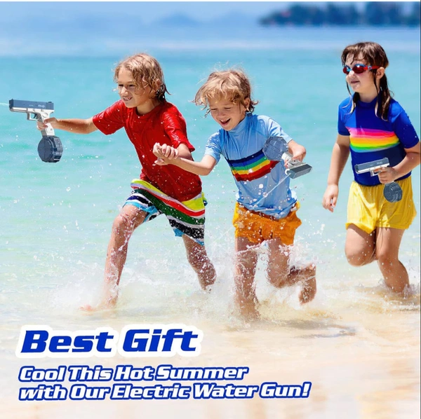 Electric Water Gun 32 Ft Range Automatic Water Gun 420Cc+58Cc Large Capacity Water Guns for Kids Ages 8-12 Squirt Guns for Adults Toy for Outdoor Summer Activities in Pool Party Beach