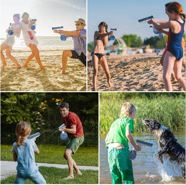 Electric Water Gun 32 Ft Range Automatic Water Gun 420Cc+58Cc Large Capacity Water Guns for Kids Ages 8-12 Squirt Guns for Adults Toy for Outdoor Summer Activities in Pool Party Beach