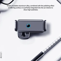 Car Phone Holder Mount, Phone Mount for Car, Air Vent Cell Phone Holder for Car Hands Free Easy Clamp Cradle in Vehicle Compatible with All Smartphones (Dashboard Stick Type)