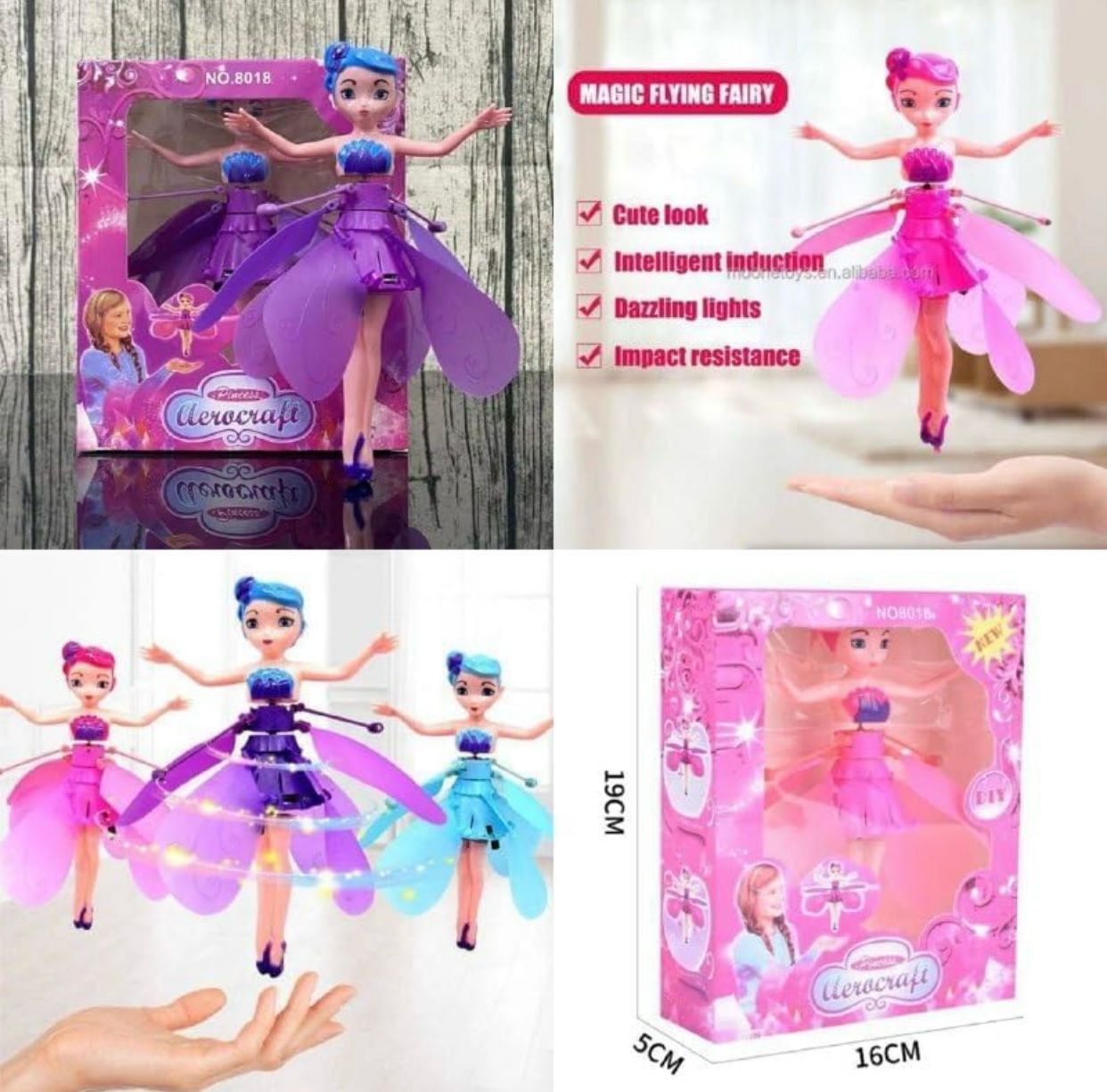 Magical Flying Fairy Doll Hand Sensor Control USB Powered Magic Flying Fairy Sky Dancers Flying Toy