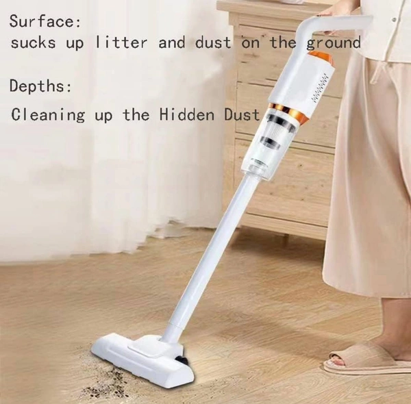 Powerful Portable Handheld Cordless Wireless Vacuum Cleaner for Car and Home | Dual Battery - 2000 mAH | Charge with USB | Rechargeable