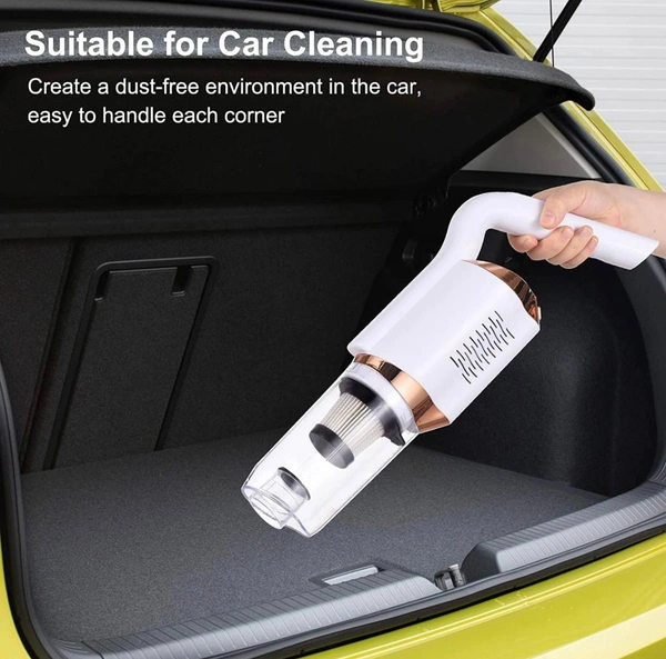 Powerful Portable Handheld Cordless Wireless Vacuum Cleaner for Car and Home | Dual Battery - 2000 mAH | Charge with USB | Rechargeable