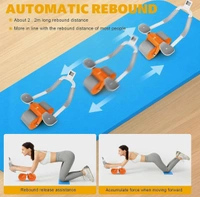 Ab Roller, Abs Workout Abdominal Exercise Rollers, Automatic Rebound Abdominal Wheel, Fitness Roller Exercise Wheel Workout Trainer Gym Home Fitness Equipment for Men Women